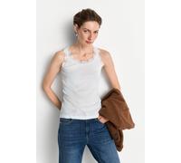 Tanktop mit Spitze XL pearl white