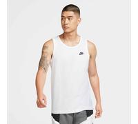 Tanktop NIKE SPORTSWEAR "Men's Tank", Herren, Gr. M, weiß schwarz, Obermaterial: 100% Baumwolle, Rundhals, Tops Tanktop, ärmelloses Design, sportlicher Stil, Rundhalsausschnitt (34101002-M) weiß schwa
