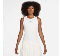Tanktop NIKE SPORTSWEAR "W NSW RIB TIGHT TANK", Damen, Gr. XXL, weiß, schwarz, Obermaterial: 94% Baumwolle, 6% Elasthan, normal, Rundhals, Tops Tanktop, mit Rundhalsausschnitt, ohne Verschluss, aus Ba