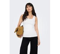 Only Top Live Love Life ärmellos Weiß Größe S