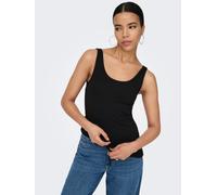 Only Damen Ärmelloses Top Live Love Life 15095808 Schwarz XL