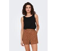 Tanktop ONLY "ONLMOSTER S/L TANK TOP JRS NOOS", Damen, Gr. M (38), schwarz, Jersey, Obermaterial: 75% Viskose, 20% Polyester, 5% Elasthan, unifarben, regular fit normal, Rundhals, Tops Tanktop (687430