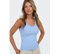 Only Tanktop ONLSARA – Spitzendetail am Ausschnitt, Jersey, Rundhals, Damen L Serenity