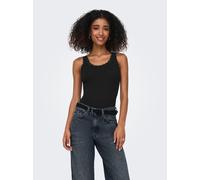 Only Tank Top Onlsara Sharai – Spitze, Slim Fit, Bio-Baumwoll-Mix – Schwarz XS