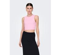ONLY - ONLVILMA S/L CROPPED TANK TOP JRS NOOS pink lady - Gr. - XL