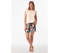 Pyjamaoberteil SCHIESSER "Mix + Relax", Damen, Gr. 44, 104, weiß, Single Jersey, Obermaterial: 95% Modal, 5% Elasthan, bequem hüftlang, Rundhals, Shirts, mit Rundhalsausschnitt, Modalmix (49563508-44)
