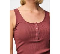 Tanktop PIECES "PCKITTE TANK TOP NOOS BC", Damen, Gr. S, apple butter, Single Jersey, Obermaterial: 95% Baumwolle, 5% Elasthan, unifarben, figurbetont normal, Rundhals, Tops Tanktop (99414162-S) apple