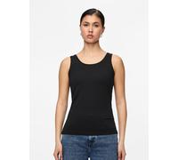 Tanktop PIECES "PCSIRENE TANK TOP JRS NOOS", Damen, Gr. L, schwarz, Jersey, Obermaterial: 48% Baumwolle, 47% Modal, 5% Elasthan, unifarben, slim fit normal, Rundhals, Tops Tanktop, Baumwollmischung, s