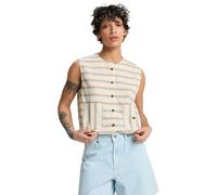 Quiksilver - Women's Lomas Woven Top - Top, Gr. S, beige (BoneWhiteLomasStripe)