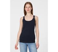 Tanktop RAGWEAR "FLLOUKIA GOTS", Damen, Gr. L, navy, Jersey, Obermaterial: 100% Baumwolle, unifarben, normal, Rundhals, Tops Tanktop, Bestseller aus Single Jersey mit softem Finish und Knöpfen (266439