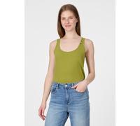 Tanktop RAGWEAR "FLLOUKIA GOTS", Damen, Gr. XXL, pistachio, Jersey, Obermaterial: 100% Baumwolle, unifarben, normal, Rundhals, Tops Tanktop, Bestseller aus Single Jersey mit softem Finish und Knöpfen 