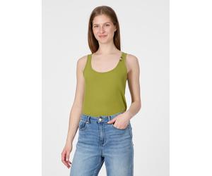 Tanktop RAGWEAR "FLLOUKIA GOTS", Damen, Gr. XXL, pistachio, Jersey, Obermaterial: 100% Baumwolle, unifarben, normal, Rundhals, Tops Tanktop, Bestseller aus Single Jersey mit softem Finish und Knöpfen 