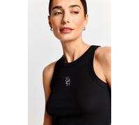 Tanktop RICHROYAL, Damen, Gr. L, schwarz, Feinripp, Obermaterial: 95% Baumwolle, 5% Elasthan, Rundhals, Tops Tanktop, gerippt (98461362-L) schwarz