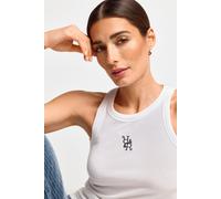 Tanktop RICHROYAL, Damen, Gr. XS, weiß, Feinripp, Obermaterial: 95% Baumwolle, 5% Elasthan, Rundhals, Tops Tanktop, gerippt (77563135-XS) weiß