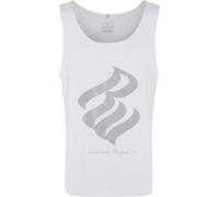 Tanktop ROCAWEAR "Rocawear Herren Rocawear Basic Tanktop", Herren, Gr. M, weiß, silber, 100% Baumwolle, bedruckt, normal, Tops Tanktop (75712162-M) weiß, silber