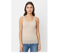 Tanktop ROSEMUNDE "Benita Silk Top Camisole" Gr. S, braun (cacao) Damen Tops (51298552-S) cacao