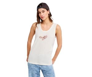 Tanktop ROXY "Dream Oasis", Damen, Gr. XS, weiß (coconut milk), Obermaterial: 100% Baumwolle., Tops Tanktop (65943738-XS) coconut milk