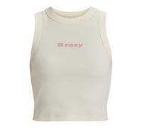 Tanktop ROXY "Iconic Days", Damen, Gr. M, beige (egret), 58% Baumwolle, 39% Polyester, 3% Elasthan, Tops (14301005-M) egret
