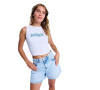 Tanktop ROXY "Iconic Days", Damen, Gr. XXL, hellweiß hibicus, 58% Baumwolle, 39% Polyester, 3% Elasthan, Tops Tanktop (59545247-XXL) hellweiß hibicus