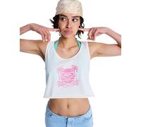Tanktop ROXY "Magic Sunset Crop", Damen, Gr. L, weiß (coconut milk), Obermaterial: 100% Baumwolle., Tops Tanktop (62068221-L) coconut milk