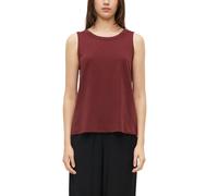 Tanktop S.OLIVER, Damen, Gr. 34, schwarz pomegranat, Jersey, Obermaterial: 50% Baumwolle, 50% Modal, unifarben, normal hüftbedeckend, Rundhals, abgesteppte Kante, Tops Tanktop, Sommertop mit Modal (83