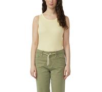 Tanktop S.OLIVER, Damen, Gr. 40, butter gelb, Rippware, Obermaterial: 95% Baumwolle, 5% Elasthan, regular fit normal, Rundhals, Tops Tanktop, in Rippoptik, Regular Fit, Rundhalsausschnitt (29271263-40