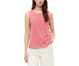 Tanktop S.OLIVER, Damen, Gr. 46, rosa (marsala pink), Jersey, Obermaterial: 50% Baumwolle, 50% Modal, normal hüftbedeckend, Rundhals, abgesteppte Kante, Tops Tanktop, Sommertop mit Modal (91405912-46)