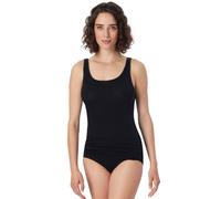 Schiesser Damen Trägertop Luxury (Farbe: schwarz / Größe: 46)
