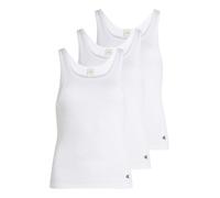 Tanktop "SCOOP NECK COTTON TANK 3PK", Damen, Gr. XL (42), weiß (weiß, weiß, weiß), Rippware, Obermaterial: 100% Baumwolle, CALVIN KLEIN UNDERWEAR, unifarben, Basic, schmal hüftlang, Tops Tanktop, mit