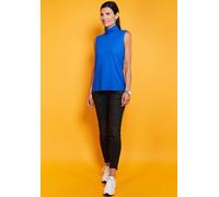 Tanktop SEIDEL MODEN, Damen, Gr. 36, blau, Jersey, Obermaterial: 95% Viskose, 5% Elasthan, unifarben, figurumspielend hüftbedeckend, Rundhals, Tops Tanktop, MADE IN GERMANY (82599165-36) blau