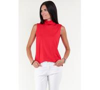 Tanktop SEIDEL MODEN, Damen, Gr. 36, rot, Jersey, Obermaterial: 95% Viskose, 5% Elasthan, unifarben, figurumspielend hüftbedeckend, Rundhals, Tops Tanktop, MADE IN GERMANY (74648801-36) rot