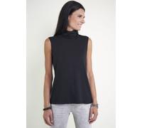 Tanktop SEIDEL MODEN, Damen, Gr. 40, schwarz, Jersey, Obermaterial: 96% Viskose, 4% Elasthan, unifarben, figurumspielend hüftbedeckend, Rundhals, Tops Tanktop, MADE IN GERMANY (13017362-40) schwarz