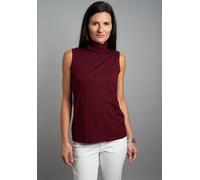 Tanktop SEIDEL MODEN, Damen, Gr. 46, rot (bordeaux,48), Jersey, Obermaterial: 95% Viskose, 5% Elasthan, unifarben, figurumspielend hüftbedeckend, Rundhals, Tops Tanktop, MADE IN GERMANY (85767261-46)