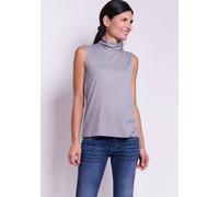 Tanktop SEIDEL MODEN, Damen, Gr. 50, grau, Jersey, Obermaterial: 95% Viskose, 5% Elasthan, unifarben, figurumspielend hüftbedeckend, Rundhals, Tops Tanktop, MADE IN GERMANY (11281126-50) grau