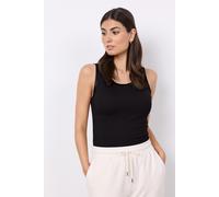 Tanktop SOYACONCEPT "SC-RYAN 1", Damen, Gr. XS, schwarz (9999 schwarz), Jersey, Obermaterial: 95% Viskose, 5% Elasthan, unifarben, figurbetont normal, Rundhals, Tops Tanktop, elastisches Basic-Top in