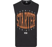 Tanktop STARTER BLACK LABEL "Starter Black Label Starter Sleeveless Washed Tee", Herren, Gr. M, acid schwarz washed, 100% Baumwolle, normal, Tops Tanktop (15923413-M)