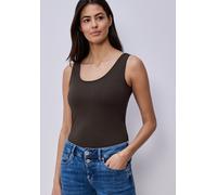 Street One Damen Basic Top mit Rundhals in Unifarbe