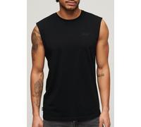 Superdry Herren Organic Cotton Essential Logo Tanktop Schwarz L