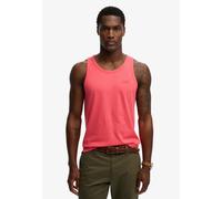 Tanktop SUPERDRY "ESSENTIAL LOGO VEST UB", Herren, Gr. L, paradise pink, Single Jersey, Obermaterial: 100% Baumwolle, unifarben, slim fit normal, Rundhals, Tops Tanktop (79194026-L) paradise pink