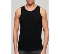 Tanktop SUPERDRY "ESSENTIAL LOGO VEST UB", Herren, Gr. L, schwarz, Single Jersey, Obermaterial: 100% Baumwolle, unifarben, slim fit normal, Rundhals, Tops Tanktop (58430039-L) schwarz