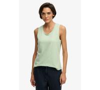 Tanktop SUPERDRY "SCOOP NECK TANK", Damen, Gr. M, hemlock grün, Jersey, Obermaterial: 60% Baumwolle, 40% Lyocell, unifarben, regular fit normal, Rundhals, Tops Tanktop, Baumwollmischung, regular fit (
