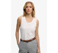 Tanktop SUPERDRY "SCOOP NECK TANK", Damen, Gr. XL, optic, Jersey, Obermaterial: 60% Baumwolle, 40% Lyocell, unifarben, regular fit normal, Rundhals, Tops Tanktop, Baumwollmischung, regular fit (684750