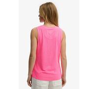 Tanktop SUPERDRY "SCOOP NECK TANK", Damen, Gr. XS, fluro pink, Jersey, Obermaterial: 60% Baumwolle, 40% Lyocell, unifarben, regular fit normal, Rundhals, Tops Tanktop, Baumwollmischung, regular fit (6