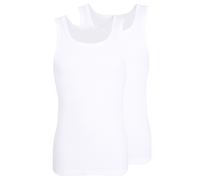 Tanktop TOM TAILOR "Montana", Herren, Gr. S, weiß, Rippware, Obermaterial: 100% Baumwolle, unifarben, Basic, figurbetont hüftbedeckend, Rundhals, Tops Tanktop, Rundhalsausschnitt, slim fit, basic, ela