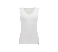 Tanktop TRIGEMA "TRIGEMA Trägershirt aus Viskose", Damen, Gr. XL, weiß, Single Jersey, 94% Viskose, 6% Elastan, Basic, lang, V-Ausschnitt, Tops Tanktop (488147-XL) weiß
