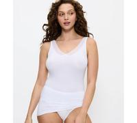 Tanktop TRIUMPH "Feel of Modal Tank Top", Damen, Gr. S, weiß, Single Jersey, Obermaterial: 87% Modal, 13% Elasthan, figurbetont hüftbedeckend, Rundhals, Tops Tanktop, sehr weich (17048031-S) weiß
