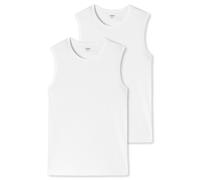 UNCOVER by SCHIESSER Herren Tanktop 2er Pack - Serie "Uncover", Rundhals Weiß 3XL