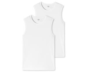 Tanktop UNCOVER BY SCHIESSER "Uncover Cotton", Herren, Gr. L, 100, weiß, Single Jersey, Obermaterial: 95% Baumwolle, 5% Elasthan, hüftlang, Rundhals, Tops Tanktop, Cotton-Mix, elastisch, breite Träger
