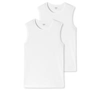 Schiesser Herren Tanktop 2er Pack - Serie Uncover, Rundhals, S-3XL Weiß M