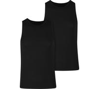Urban Classics Herren Tank-Top Bamboo Basic 2er-Pack 95% Viskose/5% Elastan Schwarz L